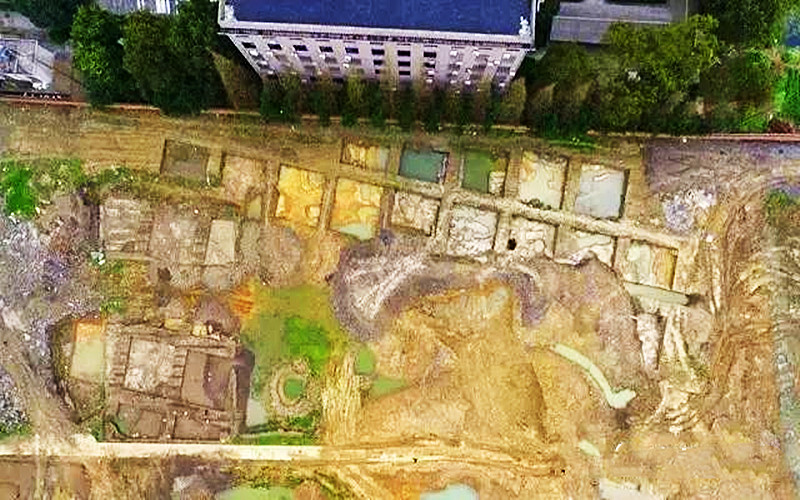 The relic of Baigong Town in Cili County
