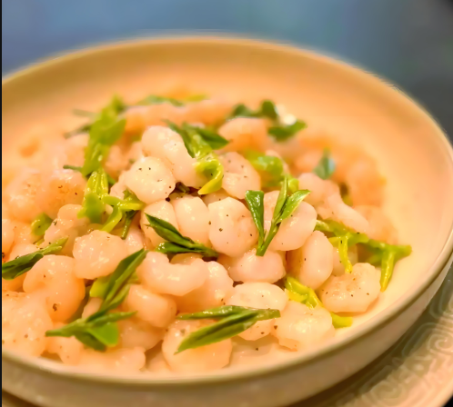 Fried Shrimps with Longjing Tea